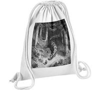 Fabulous Sac de Gym en Coton Blanc Le Petit Poucet Perrault Illustration Gustave Dore 12 Litres Blanc G