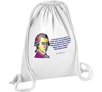 Fabulous Sac de Gym en Coton Blanc Le Vrai Génie Sans Coeur Est Un Non-sens Mozart 12 Litres Blanc G