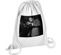 Fabulous Sac de Gym en Coton Blanc Lee Morgan Trompettiste 12 Litres Blanc G