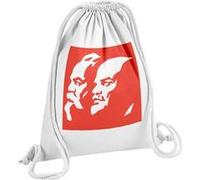 Fabulous Sac de Gym en Coton Blanc Lenine Marx Communiste 12 Litres Blanc G