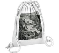 Fabulous Sac de Gym en Coton Blanc Les Animaux Malades Et la Peste Fable LaFontaine Gustave Dore 12 Litres Blanc G