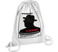 Fabulous Sac de Gym en Coton Blanc l'Étau Alfred Hitchcock 12 Litres Blanc G