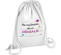 Fabulous Sac de Gym en Coton Blanc Ma Maîtresse elle est géniale 12 Litres Blanc G