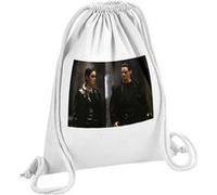 Fabulous Sac de Gym en Coton Blanc Matrix Keanu Reeves Carrie Anne Moss 12 Litres Blanc G