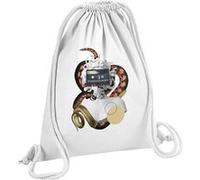 Fabulous Sac de Gym en Coton Blanc Médusa Cassette 12 Litres Blanc G