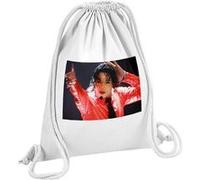 Fabulous Sac de Gym en Coton Blanc Michael Jackson Concert 2002 Chanteur 12 Litres Blanc G