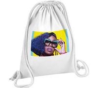 Fabulous Sac de Gym en Coton Blanc Missy Elliott Hip Hop Style Fashion 12 Litres Blanc G