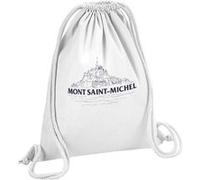 Fabulous Sac de Gym en Coton Blanc Mont Saint Michel Minimalist 12 Litres Blanc G