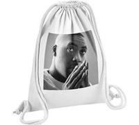 Fabulous Sac de Gym en Coton Blanc Nas Praying Rapper 12 Litres Blanc G
