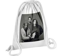 Fabulous Sac de Gym en Coton Blanc Nirvana Kurt Cobain Dave Grohl Photoshoot 12 Litres Blanc G