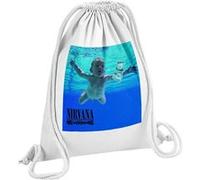 Fabulous Sac de Gym en Coton Blanc Nirvana Kurt Cobain Nevermind 12 Litres Blanc G