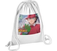 Fabulous Sac de Gym en Coton Blanc Olive et Tom Gardien Captain Tsubasa 12 Litres Blanc G