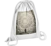 Fabulous Sac de Gym en Coton Blanc Paradiso Dante Illustration Gustave Dore 12 Litres Blanc G