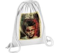 Fabulous Sac de Gym en Coton Blanc Peinture Fight Club Brad Pitt Life 12 Litres Blanc G