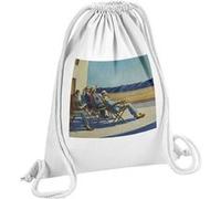 Fabulous Sac de Gym en Coton Blanc People In The Sun Edward Hopper 12 Litres Blanc G