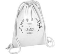 Fabulous Sac de Gym en Coton Blanc Petite Soeur Grande Gueule 12 Litres Blanc G