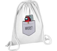 Fabulous Sac de Gym en Coton Blanc Poche Surprise Imposteur 12 Litres Blanc G