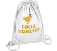 Fabulous Sac de Gym en Coton Blanc Poule Mouillée 12 Litres Blanc G