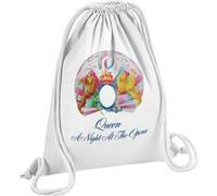 Fabulous Sac de Gym en Coton Blanc Queen Freddie Mercury A Night at the Opera 12 Litres Blanc G