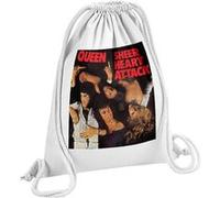 Fabulous Sac de Gym en Coton Blanc Queen Freddie Mercury Sheer Hear Attack 12 Litres Blanc G