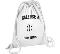 Fabulous Sac de Gym en Coton Blanc Raleuse A Plein Temps Humour Drole Sourire 12 Litres Blanc G