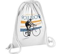 Fabulous Sac de Gym en Coton Blanc Raymond Poulidor Vintage 12 Litres Blanc G