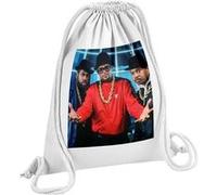Fabulous Sac de Gym en Coton Blanc Run DMC Hip Hop Legends 12 Litres Blanc G