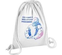Fabulous Sac de Gym en Coton Blanc Saint François D'Assise Citation Sagesse 12 Litres Blanc G