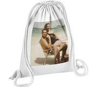 Fabulous Sac de Gym en Coton Blanc Sean Connery Claudine Auger James Bond 12 Litres Blanc G