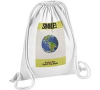 Fabulous Sac de Gym en Coton Blanc Smile! is the end of the World 12 Litres Blanc G