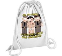 Fabulous Sac de Gym en Coton Blanc South Park Randy Mash Thought This Was America 12 Litres Blanc G