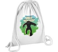 Fabulous Sac de Gym en Coton Blanc Space Invaders Alien 12 Litres Blanc G