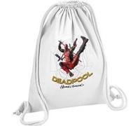 Fabulous Sac de Gym en Coton Blanc Spideman Deadpool 12 Litres Blanc G