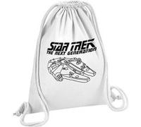 Fabulous Sac de Gym en Coton Blanc Star Trek - Falcon Millenium 12 Litres Blanc G