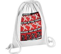 Fabulous Sac de Gym en Coton Blanc Syphilis Maladie Affiche Vintage 12 Litres Blanc G