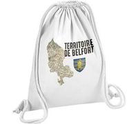 Fabulous Sac de Gym en Coton Blanc Territoire de Belfort carte ancienne 12 Litres Blanc G