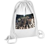 Fabulous Sac de Gym en Coton Blanc The Beatles Abbey Road Cover 12 Litres Blanc G