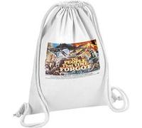 Fabulous Sac de Gym en Coton Blanc the People That Time Forgot Cinéma Vintage 12 Litres Blanc G