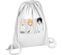 Fabulous Sac de Gym en Coton Blanc The Promised Neverland Sans visage 12 Litres Blanc G
