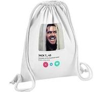 Fabulous Sac de Gym en Coton Blanc Tinder Jack Torrance The Shining 12 Litres Blanc G