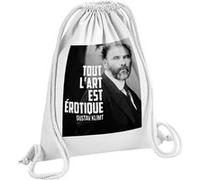 Fabulous Sac de Gym en Coton Blanc Tout L'art Est Érotique Klimt 12 Litres Blanc G
