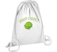 Fabulous Sac de Gym en Coton Blanc Trop Chou 12 Litres Blanc G