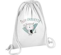 Fabulous Sac de Gym en Coton Blanc Trop Chouette 12 Litres Blanc G
