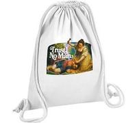 Fabulous Sac de Gym en Coton Blanc Trust No Man 12 Litres Blanc G