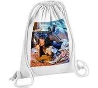 Fabulous Sac de Gym en Coton Blanc Uma Thurman Pulp Fiction Cigarette Tarantino 12 Litres Blanc G
