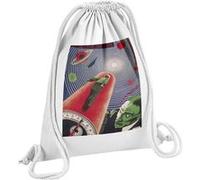 Fabulous Sac de Gym en Coton Blanc un Jour sur Mars Vieille Affiche Russe de Film 12 Litres Blanc G