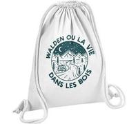 Fabulous Sac de Gym en Coton Blanc Walden ou la vie dans les bois 12 Litres Blanc G