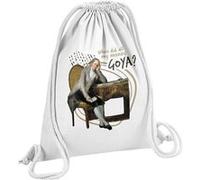 Fabulous Sac de Gym en Coton Blanc Where did all my money Goya ? 12 Litres Blanc G