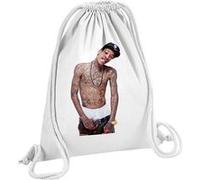 Fabulous Sac de Gym en Coton Blanc Wiz Khalifa Us Hip Hop Rap 12 Litres Blanc G