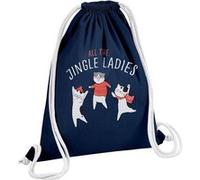 Fabulous Sac de Gym en Coton Bleu All The Jingle Ladies 12 Litres Bleu G